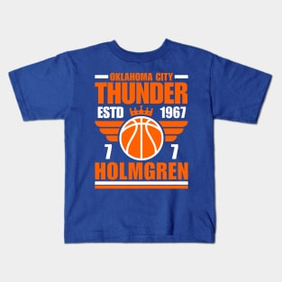 Oklahoma City Holmgren 7 Basketball Retro Kids T-Shirt